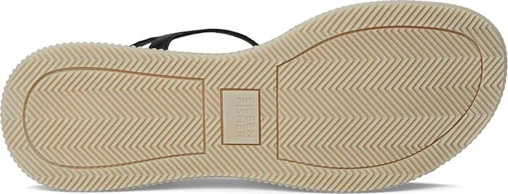 Eileen Fisher Airo Sandal Women's Wedge Shoes Black : 7 M, Leather - Image 3
