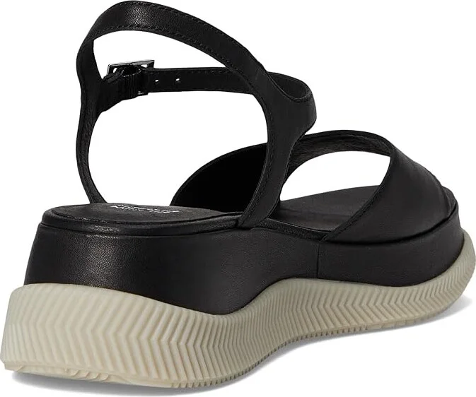 Eileen Fisher Airo Sandal Women's Wedge Shoes Black : 7 M, Leather - Image 4