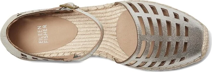 Eileen Fisher Bijou Women's Maryjane Shoes Platinum : 8.5 M, Leather/Rubber - Image 2