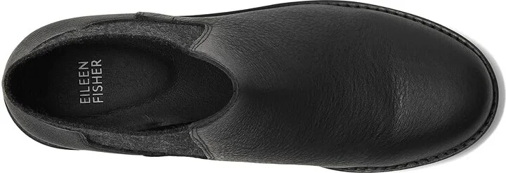 Eileen Fisher Chelsea Women's Pull-on Boots Black : 7.5 B - Medium, Leather - Image 2
