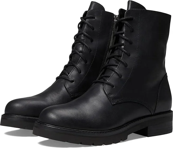 Eileen Fisher Coin 2 Women's Shoes Black Leather : 5.5 B - Medium