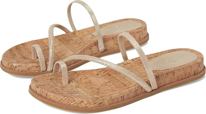 Eileen Fisher Dorado Slide Women's Wedge Shoes Platinum : 8 M, Rubber