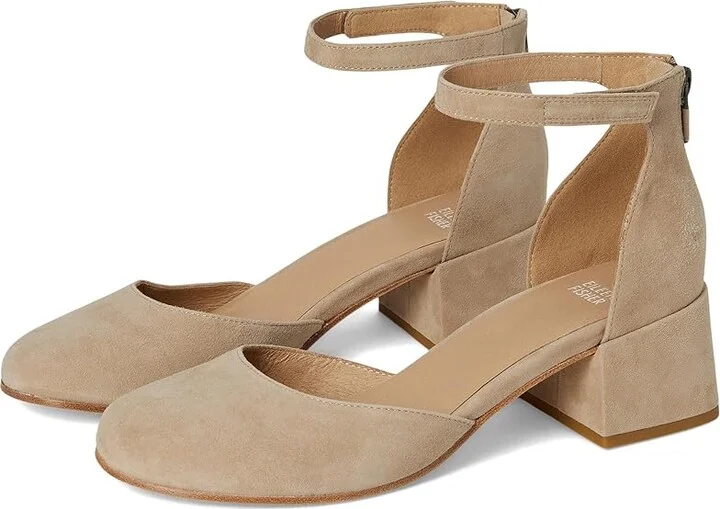 Eileen Fisher Dota High Women's Heels Earth : 5 B - Medium, Leather