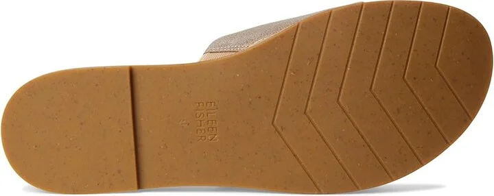 Eileen Fisher Duet Slide Women's Wedge Shoes Platinum : 8.5 M, Leather - Image 3