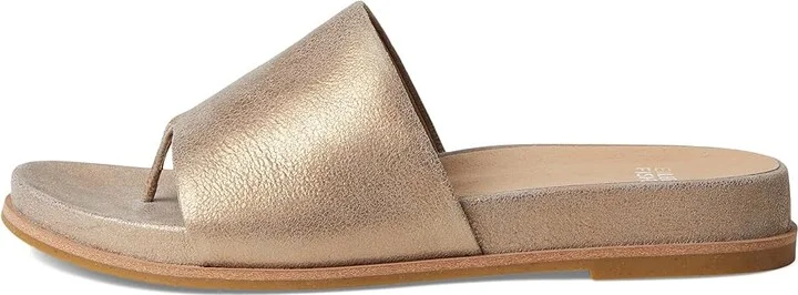 Eileen Fisher Duet Slide Women's Wedge Shoes Platinum : 8.5 M, Leather - Image 6