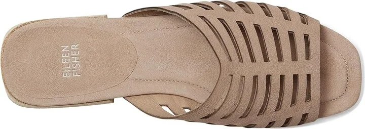 Eileen Fisher Fira Slide Women's Wedge Shoes Barley : 6 M, Leather - Image 2