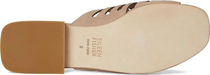 Eileen Fisher Fira Slide Women's Wedge Shoes Barley : 6 M, Leather - Image 3