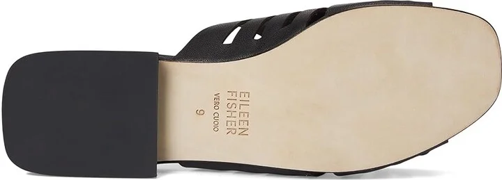 Eileen Fisher Fira Slide Women's Wedge Shoes Black : 7 M, Leather - Image 3