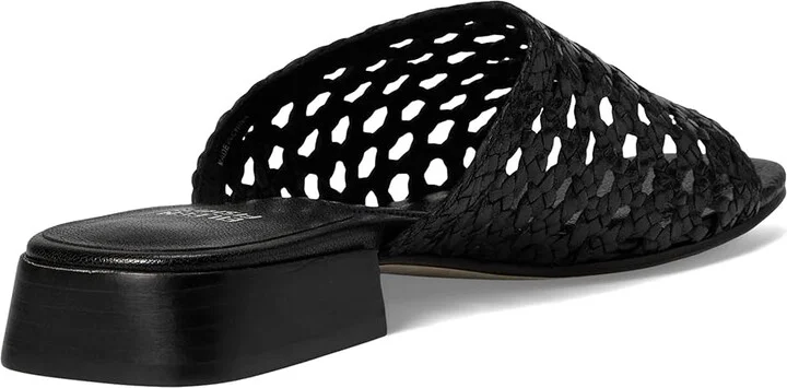Eileen Fisher Folie Slide Women's Wedge Shoes Black : 9.5 M, Leather - Image 4