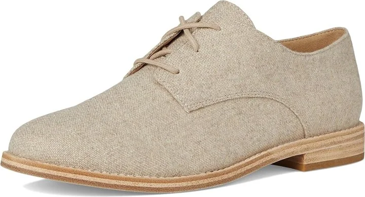 Eileen Fisher Harlow Women's Shoes Oat Herringbone : 6.5 B - Medium, Leather - Image 5