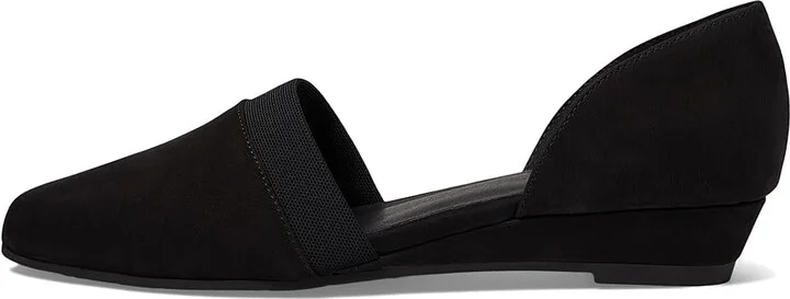 Eileen Fisher Ida Women's Shoes Black 1 : 5.5 B - Medium, Suede/Textile - Image 5