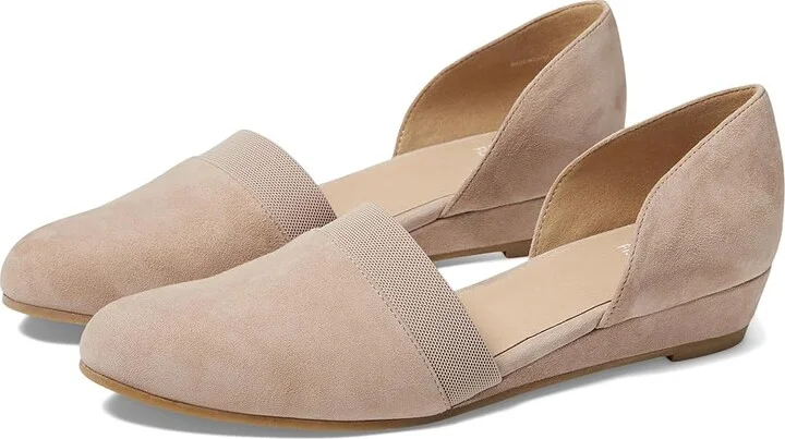 Eileen Fisher Ida Women's Shoes Earth : 6.5 B - Medium, Suede/Textile