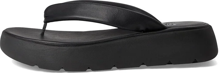 Eileen Fisher Jelly Thong Women's Wedge Shoes Black : 11 M, Leather - Image 6