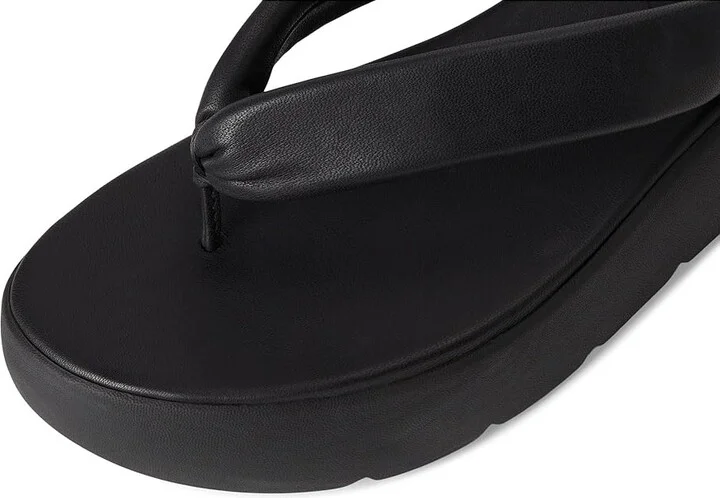 Eileen Fisher Jelly Thong Women's Wedge Shoes Black : 11 M, Leather - Image 7