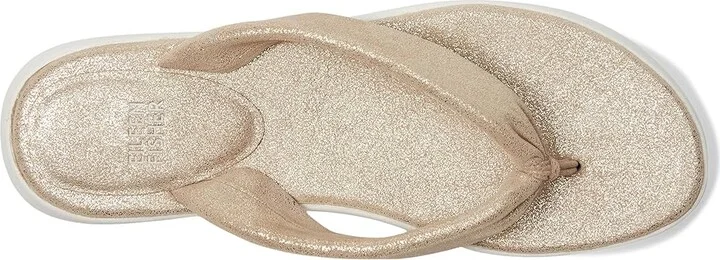 Eileen Fisher Jelly Thong Women's Wedge Shoes Platinum : 6.5 M, Leather - Image 2
