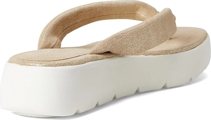 Eileen Fisher Jelly Thong Women's Wedge Shoes Platinum : 6.5 M, Leather - Image 4
