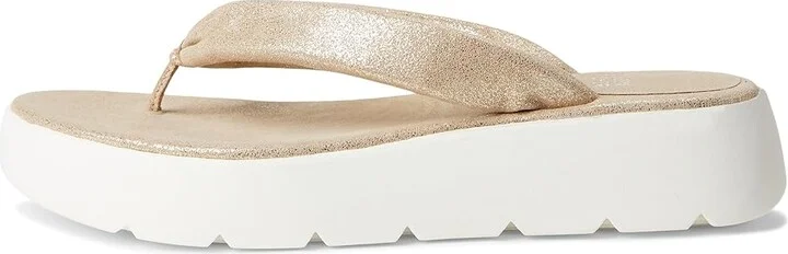 Eileen Fisher Jelly Thong Women's Wedge Shoes Platinum : 6.5 M, Leather - Image 6
