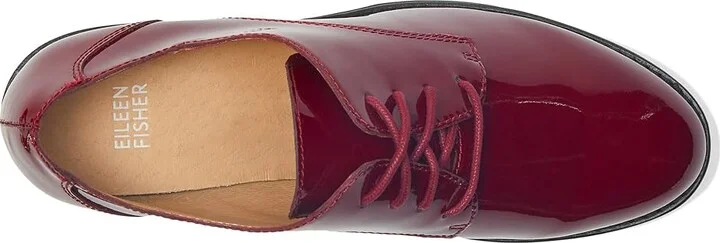 Eileen Fisher Judd High Women's Heels Bordeaux : 5.5 B - Medium, Leather - Image 2