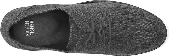 Eileen Fisher Judd High Women's Heels Graphite Herringbone : 9 B - Medium, Leather - Image 2