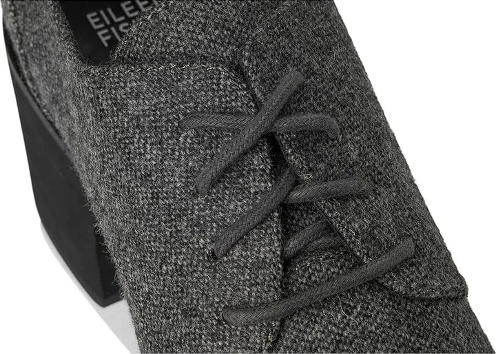 Eileen Fisher Judd High Women's Heels Graphite Herringbone : 9 B - Medium, Leather - Image 7