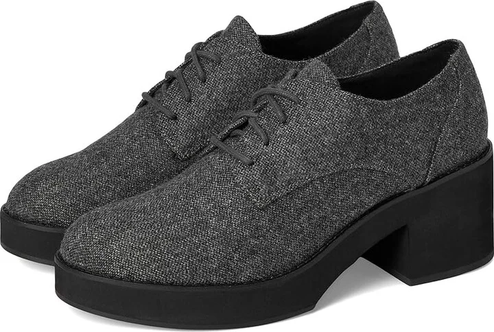 Eileen Fisher Judd High Women's Heels Graphite Herringbone : 9 B - Medium, Leather