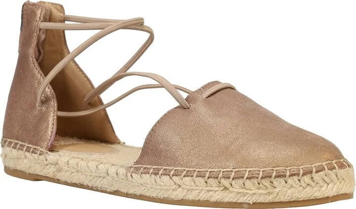 Eileen Fisher Lace Leather Espadrille