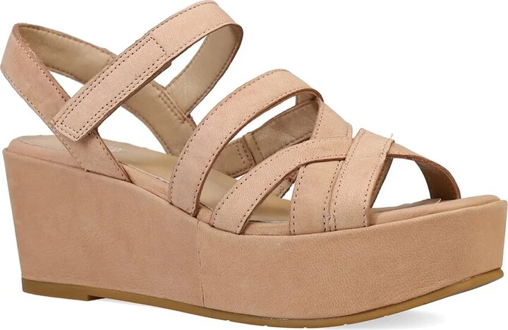 Eileen Fisher Mazy Leather Wedge Sandal