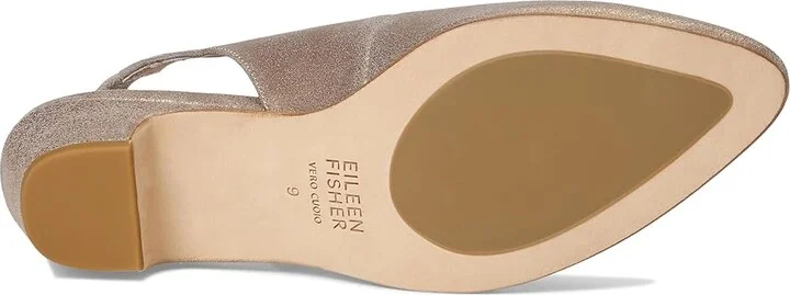 Eileen Fisher Moddi High Women's Heels Platinum : 6.5 M, Leather/Rubber - Image 3