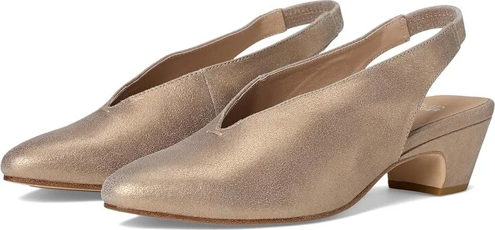 Eileen Fisher Moddi High Women's Heels Platinum : 6.5 M, Leather/Rubber