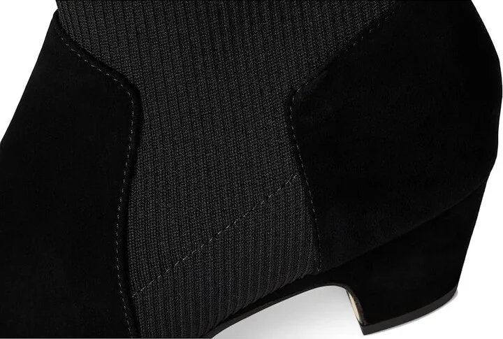 Eileen Fisher Muzy Women's Boots Black : 7.5 B - Medium, Leather/Rubber/Suede - Image 7