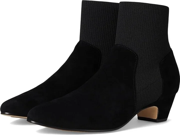 Eileen Fisher Muzy Women's Boots Black : 7.5 B - Medium, Leather/Rubber/Suede