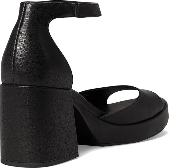 Eileen Fisher Nava Sandal Women's Wedge Shoes Black : 5.5 M, Leather - Image 4