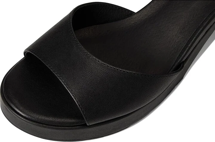 Eileen Fisher Nava Sandal Women's Wedge Shoes Black : 5.5 M, Leather - Image 7