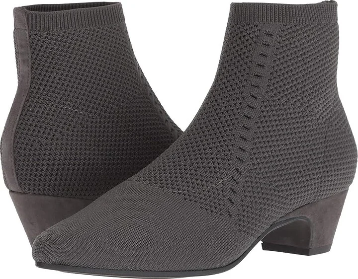 Eileen Fisher Purl Women's Boots Graphite Stretch : 5 B - Medium, Suede