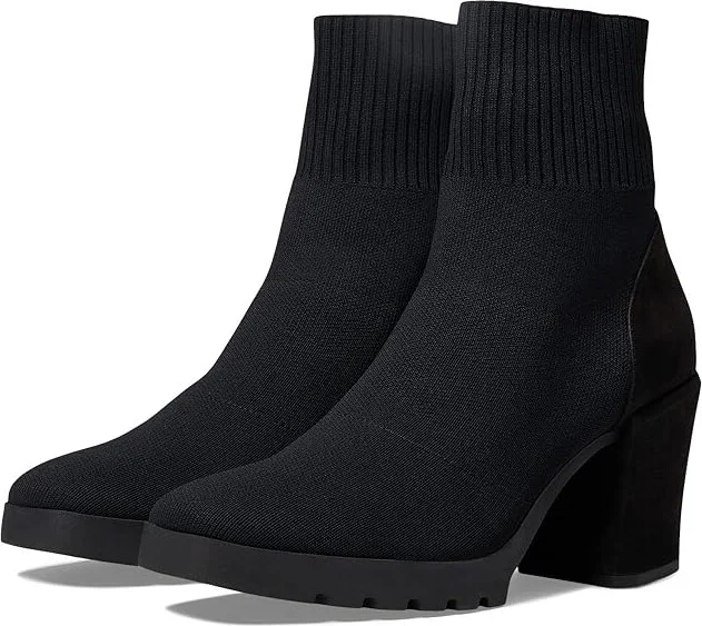 Eileen Fisher Spell Women's Shoes Black Stretch : 5 B - Medium, Leather/Textile