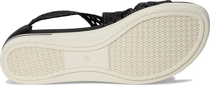Eileen Fisher Sport Sandal Women's Wedge Shoes Black : 10 M, Leather - Image 3