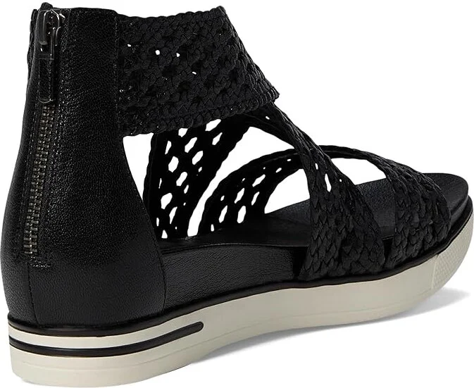 Eileen Fisher Sport Sandal Women's Wedge Shoes Black : 10 M, Leather - Image 4