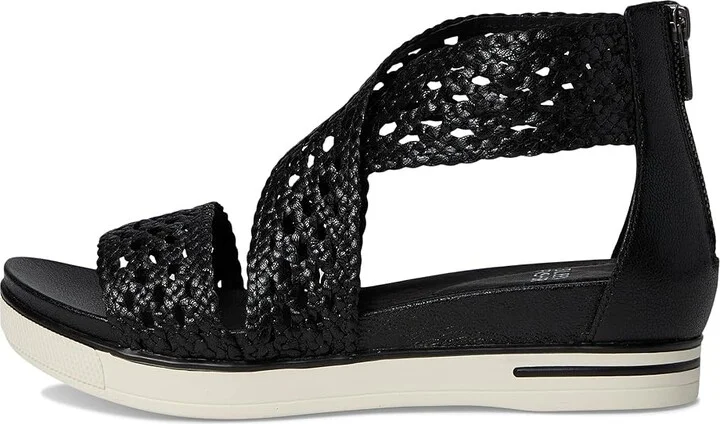 Eileen Fisher Sport Sandal Women's Wedge Shoes Black : 10 M, Leather - Image 6