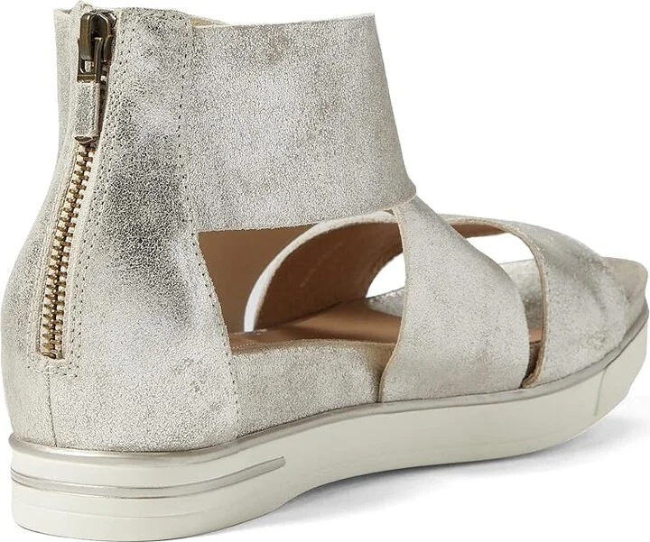 Eileen Fisher Sport Women's Sandals Platinum Glitter Suede : 10 B - Medium - Image 4