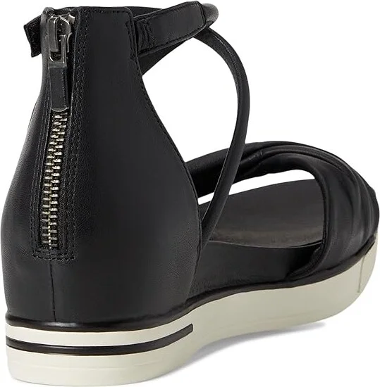 Eileen Fisher Suvi Sandal Women's Wedge Shoes Black : 9 M, Leather - Image 4