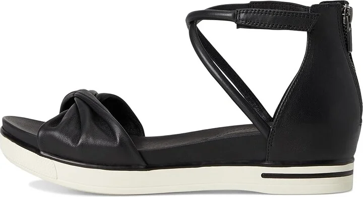 Eileen Fisher Suvi Sandal Women's Wedge Shoes Black : 9 M, Leather - Image 6