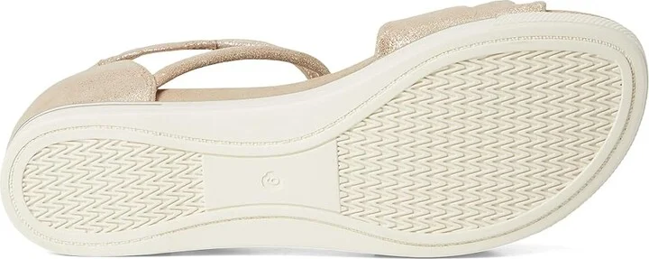Eileen Fisher Suvi Sandal Women's Wedge Shoes Platinum : 8.5 M, Leather - Image 3