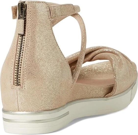 Eileen Fisher Suvi Sandal Women's Wedge Shoes Platinum : 8.5 M, Leather - Image 4