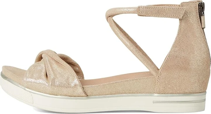 Eileen Fisher Suvi Sandal Women's Wedge Shoes Platinum : 8.5 M, Leather - Image 6