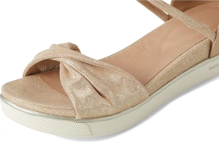 Eileen Fisher Suvi Sandal Women's Wedge Shoes Platinum : 8.5 M, Leather - Image 7