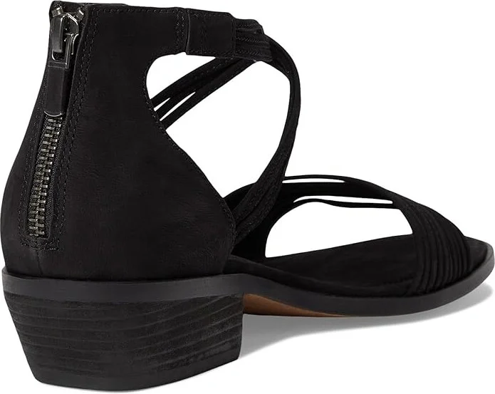 Eileen Fisher Viro Sandal Women's Wedge Shoes Black : 5 M, Leather - Image 4