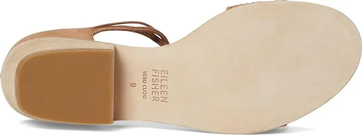 Eileen Fisher Viro Sandal Women's Wedge Shoes Black : 5 M, Leather - Image 9