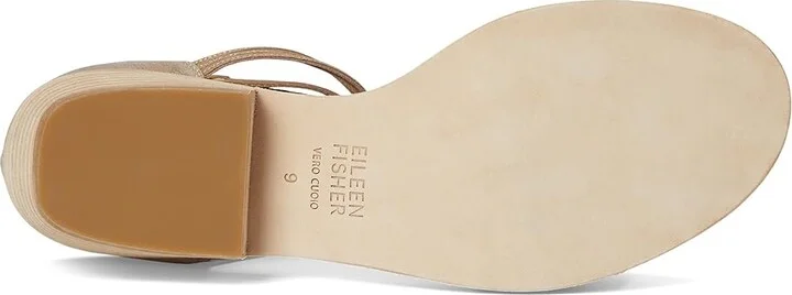 Eileen Fisher Viro Sandal Women's Wedge Shoes Gold : 9 M, Leather - Image 3