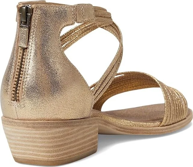 Eileen Fisher Viro Sandal Women's Wedge Shoes Gold : 9 M, Leather - Image 4