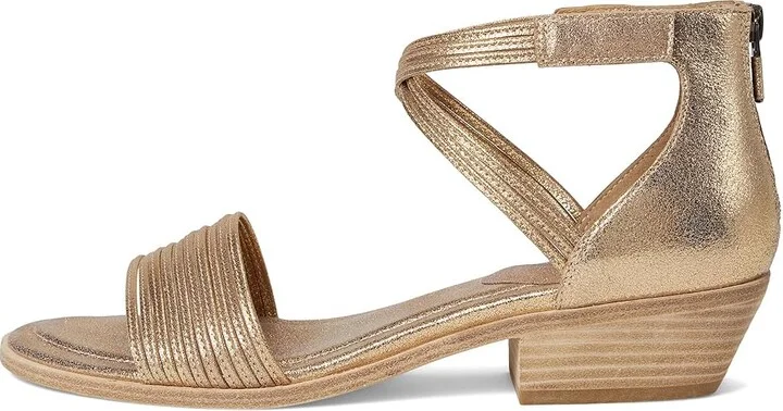 Eileen Fisher Viro Sandal Women's Wedge Shoes Gold : 9 M, Leather - Image 6